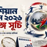 এশিয়ান গেমস ২০২৬ পূর্ণাঙ্গ সূচি, বাংলাদেশ সময় ও সব খেলার তালিকা
