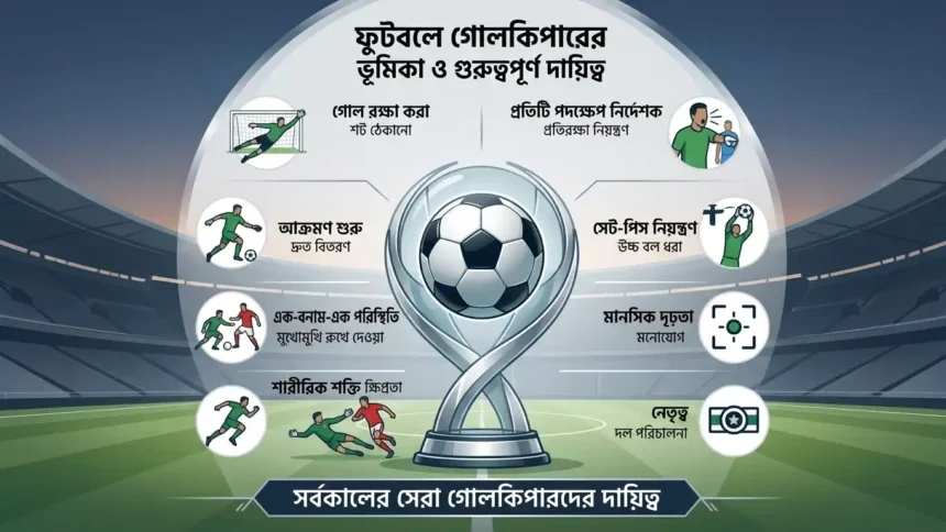 ফুটবলে গোলকিপারের ভূমিকা ও গুরুত্বপূর্ণ দায়িত্ব