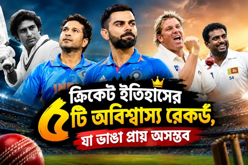ক্রিকেট ইতিহাসের ৫টি অবিশ্বাস্য রেকর্ড, যা ভাঙা প্রায় অসম্ভব