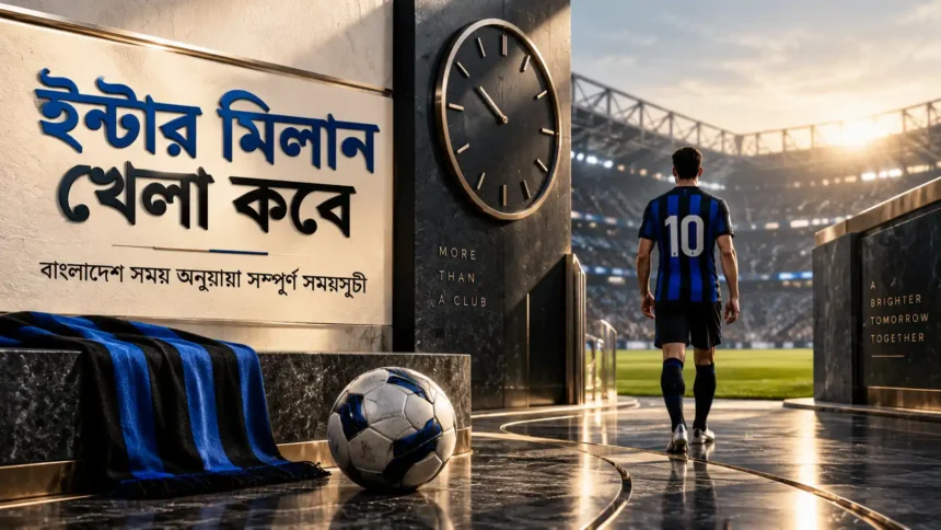 ইন্টার মিলান খেলা কবে