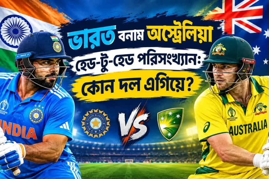 ভারত বনাম অস্ট্রেলিয়া হেড-টু-হেড পরিসংখ্যান কোন দল এগিয়ে